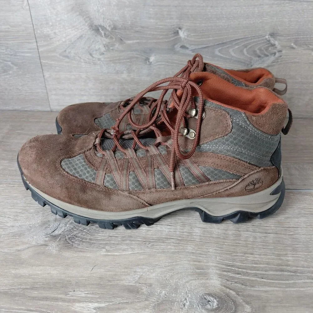 Timberland Boots Mens 14 Brown Mt Maddsen Leather Mid Waterproof Outdoor Hiking
